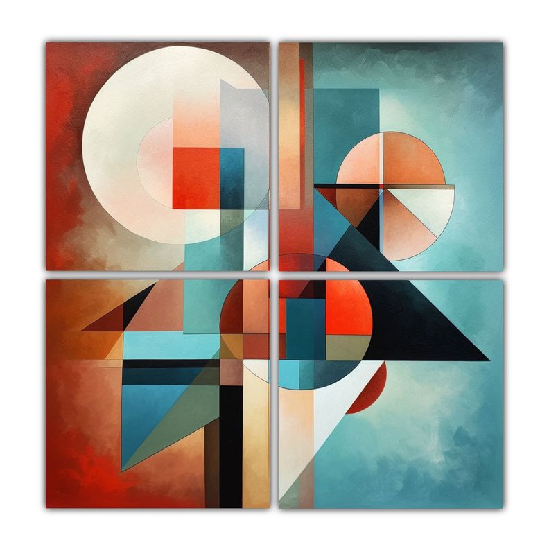 Decoraciones Abstractas Geometricas: Artes De 120x120 Cm