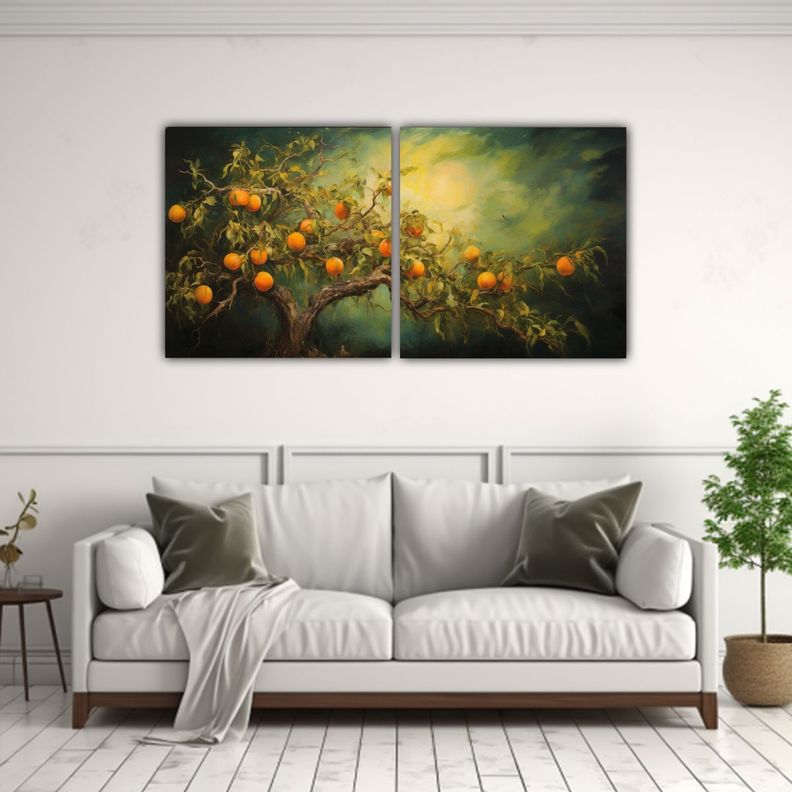 Pintura Abstracta Al óleo Detalles Altos Estilo 80x40 Cm-2