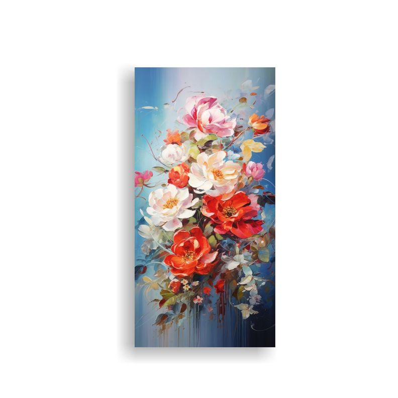 Cuadros Flores Modernos Abstractos De Arte 60x120cm-0