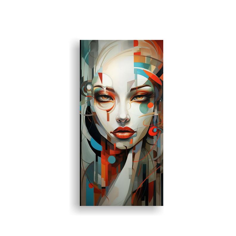 Cuadros Decorativos De Caras De Mujer Abstractas 70x140cm-0