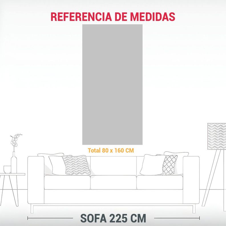 Cuadros De Decoración Canva Moderno Living: 80x160cm-1