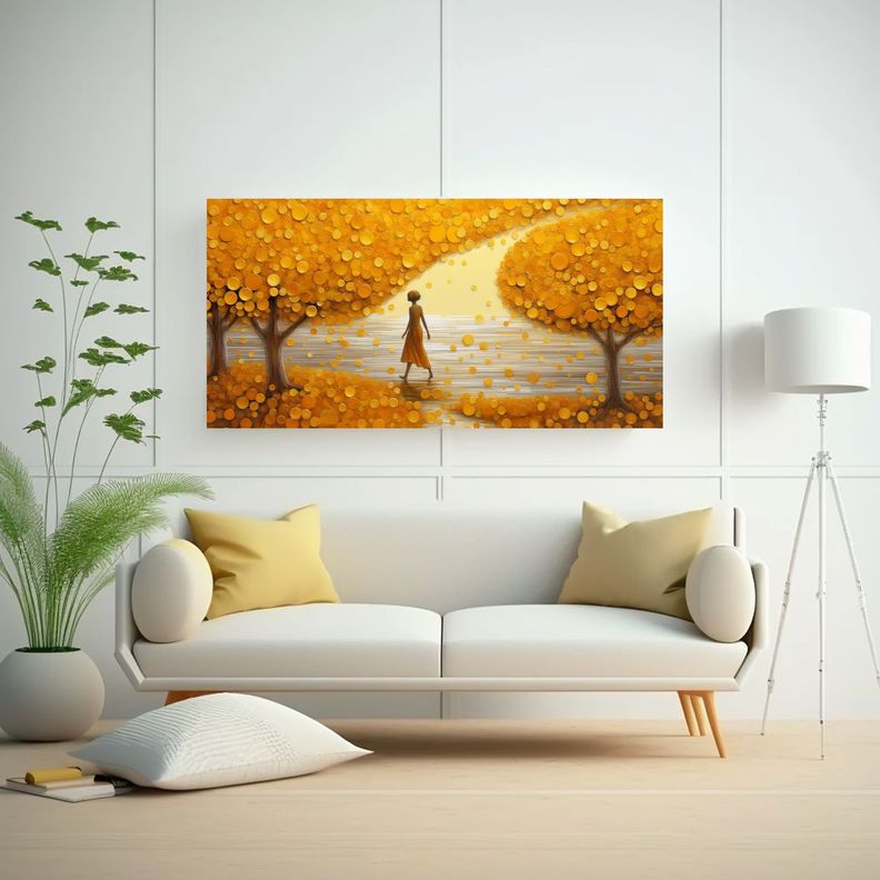 Cuadro Patron 3D Alegre De Lentejuelas Y Gemas, 160x80cm-2