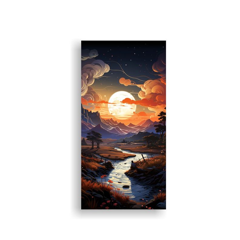 Cuadro Cuadro Surrealista Paisajes Abstractos 30x60cm-0