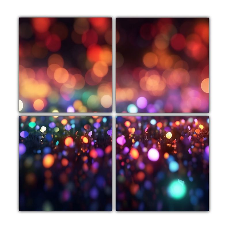 Cuadro Decorativo Tela Impreso Con Luces Bokeh 200x200 Cm-0