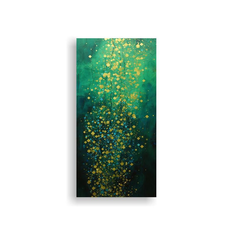 Arte Creativa Para Sala Estilo Puntillismo 50x100cm-0