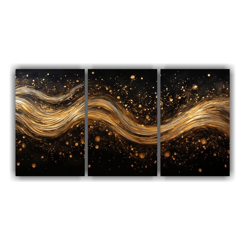 Pintura Abstracta En Estilo Puntillismo Luminoso 240x120 Cm-0