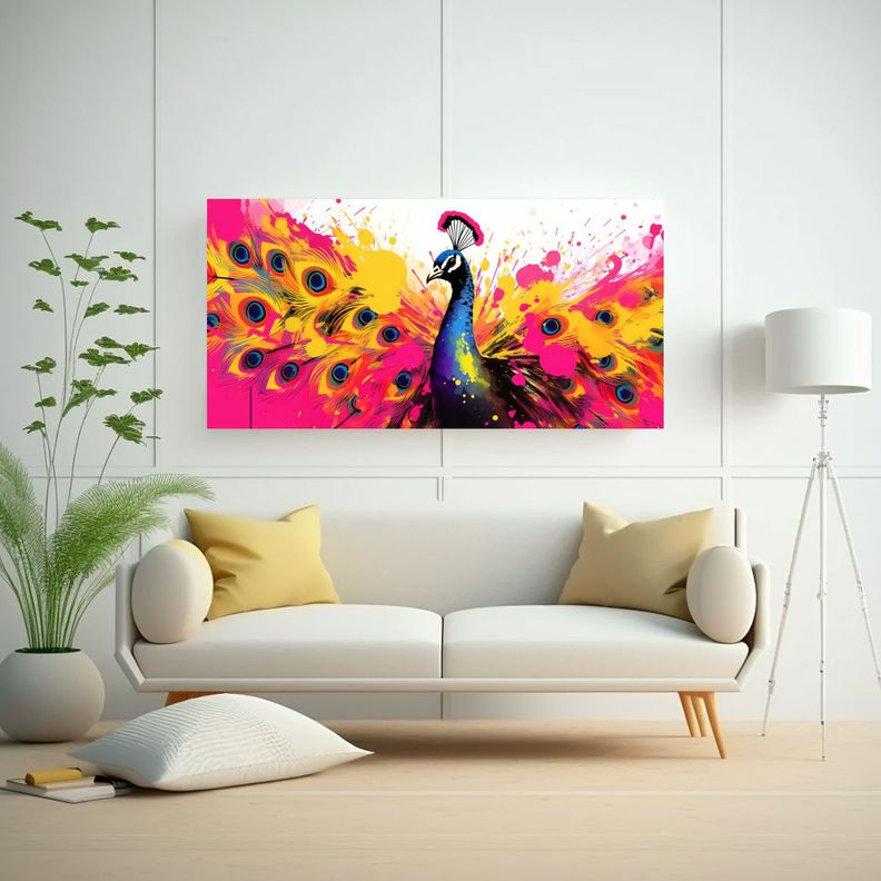 Cuadros Decorativos De Inspiración En El Arte Pop 80x40cm-2