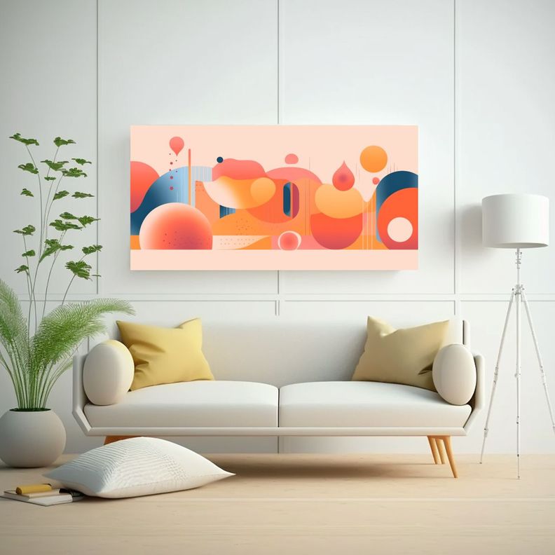 Cuadro De Arte De Pared En Estilo Google Cuadroes 40x20cm-2