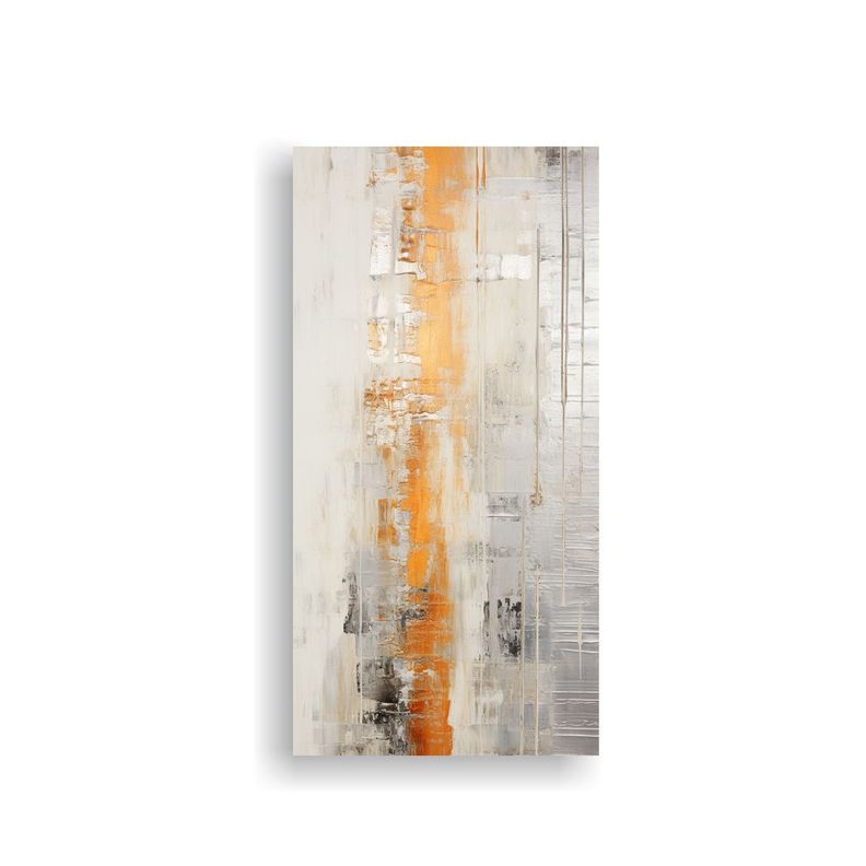 Pintura Acrílica Continua Sobre Lienzo Blanco, 80x160 Cm-0