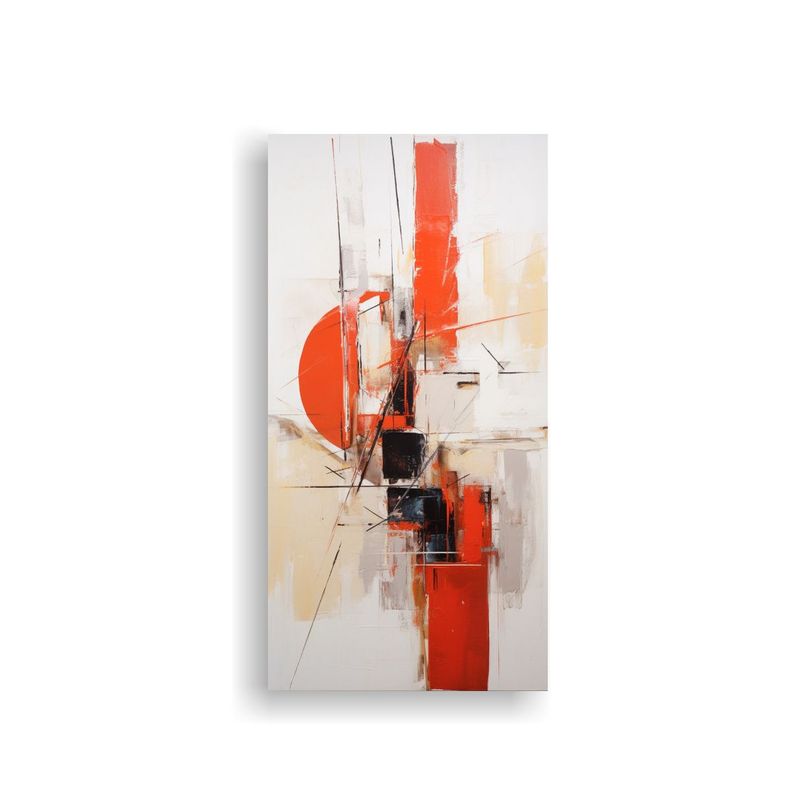 Cuadro Abstracto Lienzo Tela Sublimada Clásico 80x160cm-0