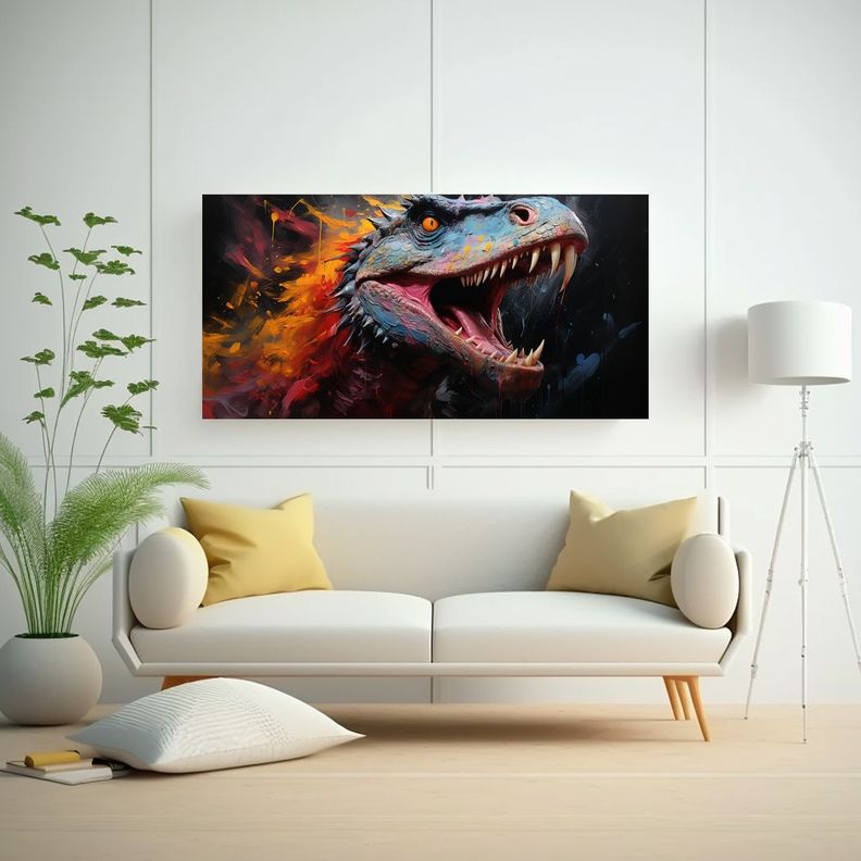 Cuadro Fotográfico Estilo Pintura Al Estilo óleo 40x20cm-2