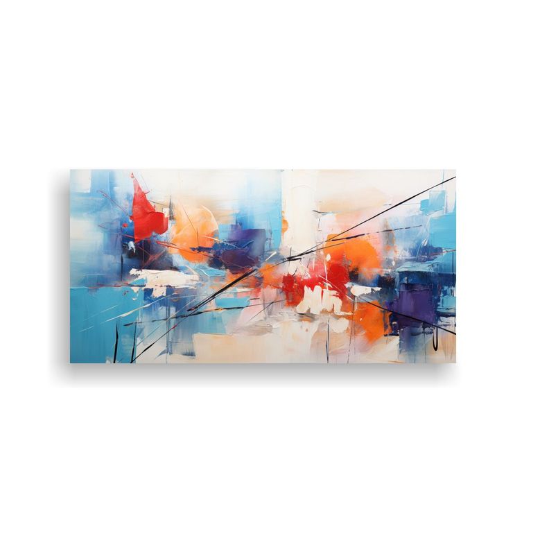 Pintura Acrílica Contemporánea: Arte Inspirador 60x30 Cm-0
