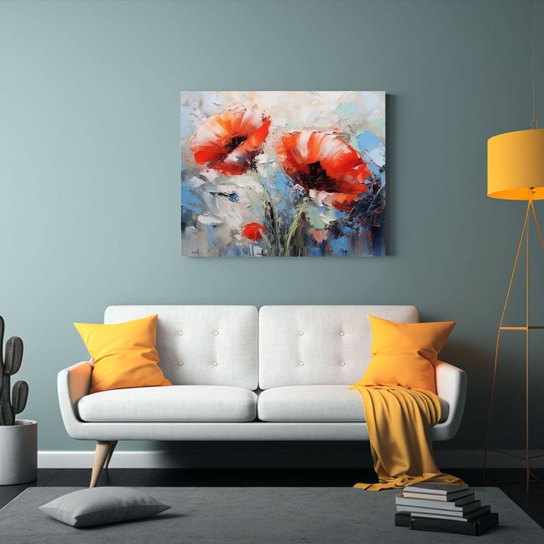 Pintura Al óleo De Flores Estilo Taras Lobod 120x80cm-2