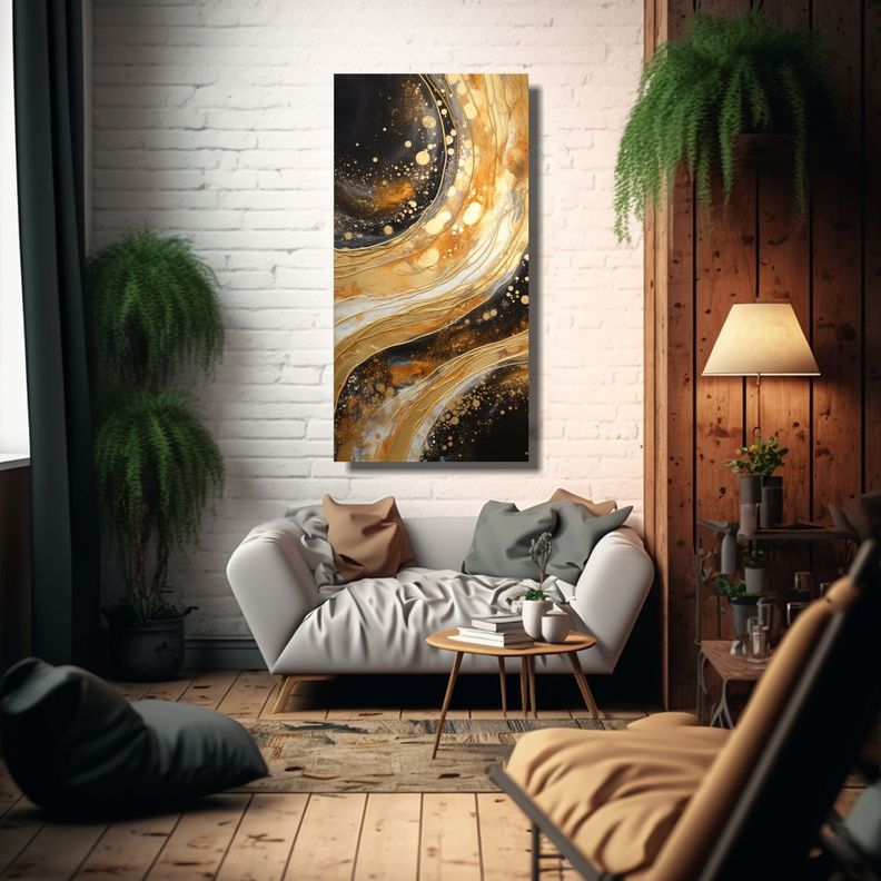 Pinturas Decorativas Estilo Puntillismo Luminoso D 80x160cm-2