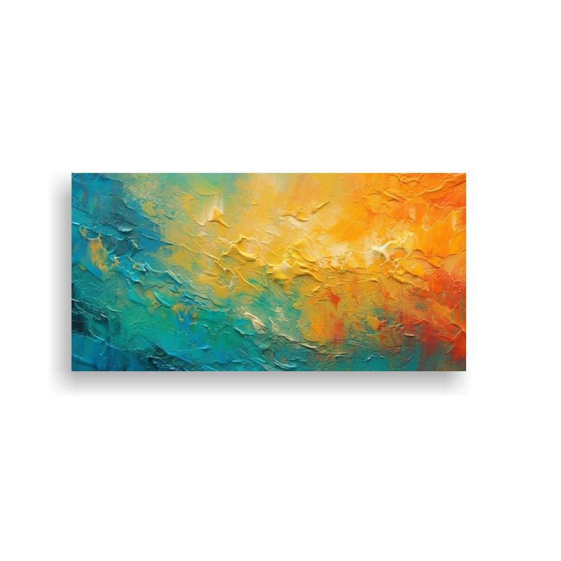Pintura Acrílica Abstracta Colorida Y Luminosa 160x80cm-0