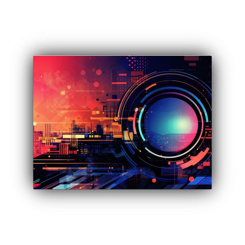 Pinturas Decorativas De Fondo Tecnologico De 30x20 Cm