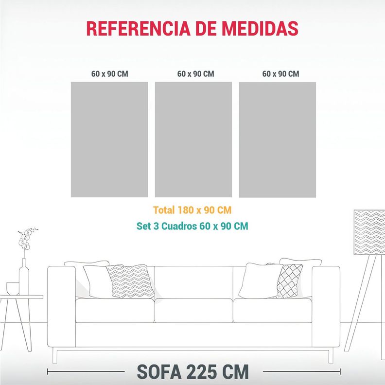 Pinturas Decorativas Vintage En Tonos Armónicos: 180x90 Cm-1