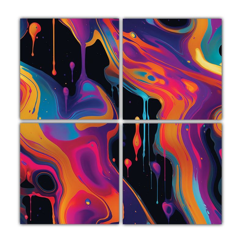 Cuadros Decorativos De Pared Con Efecto Aceite 80x80 Cm