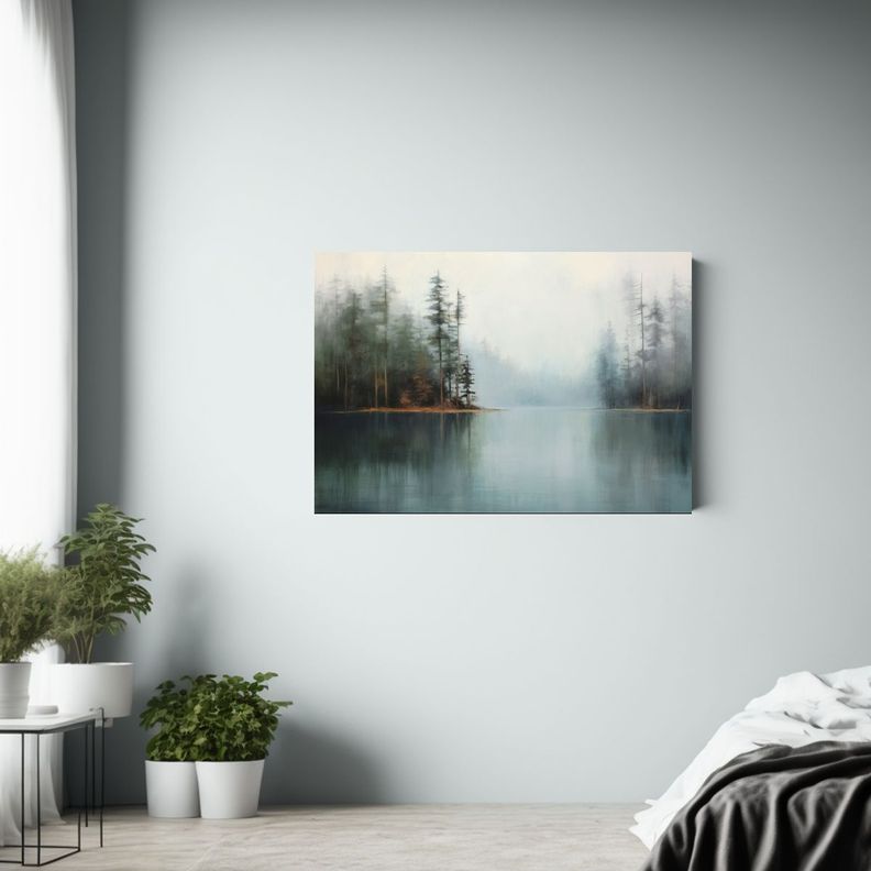 Pintura Al óleo Minimalista Del Mágico Mundo Moderno Con V 120x80cm-2