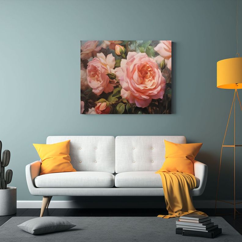 Pintura Al óleo De Inspiración Natural En Tela 40x30cm-2