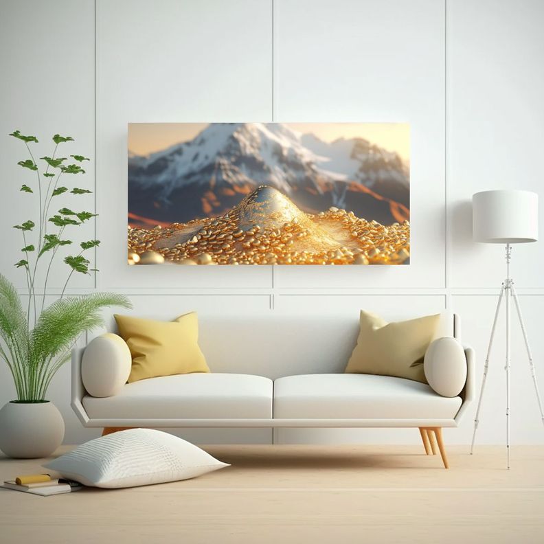 Pinturas Decorativas Modernas De Arte Natural 100x50cm-2