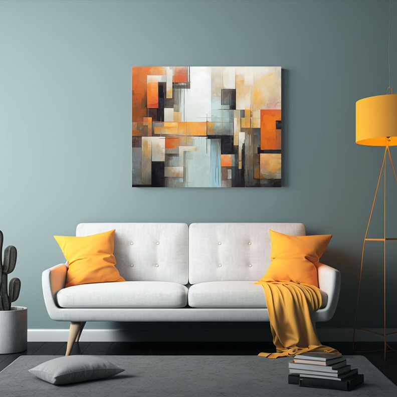 Pinturas Al óleo Surrealistas Minimalistas En Lienzo Con Ga 50x40cm-2