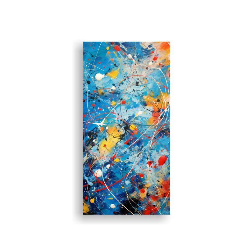 Arte De Pared Dibujo Con Colores Fríos Estilo 60x120cm-0
