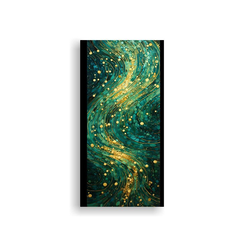 Pintura Decorativa Estilo Puntillismo Luminoso 50x100cm-0