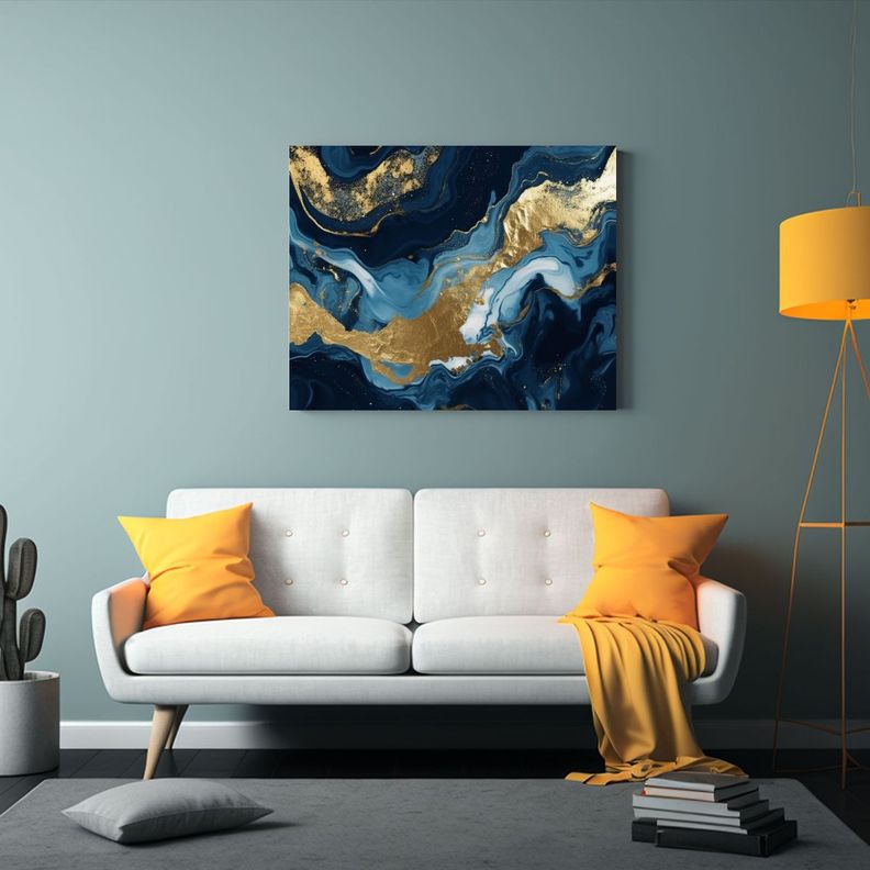 Pinturas Decorativas Acrílicas Elegantes Y Fluidas Para Fon 60x40cm-2