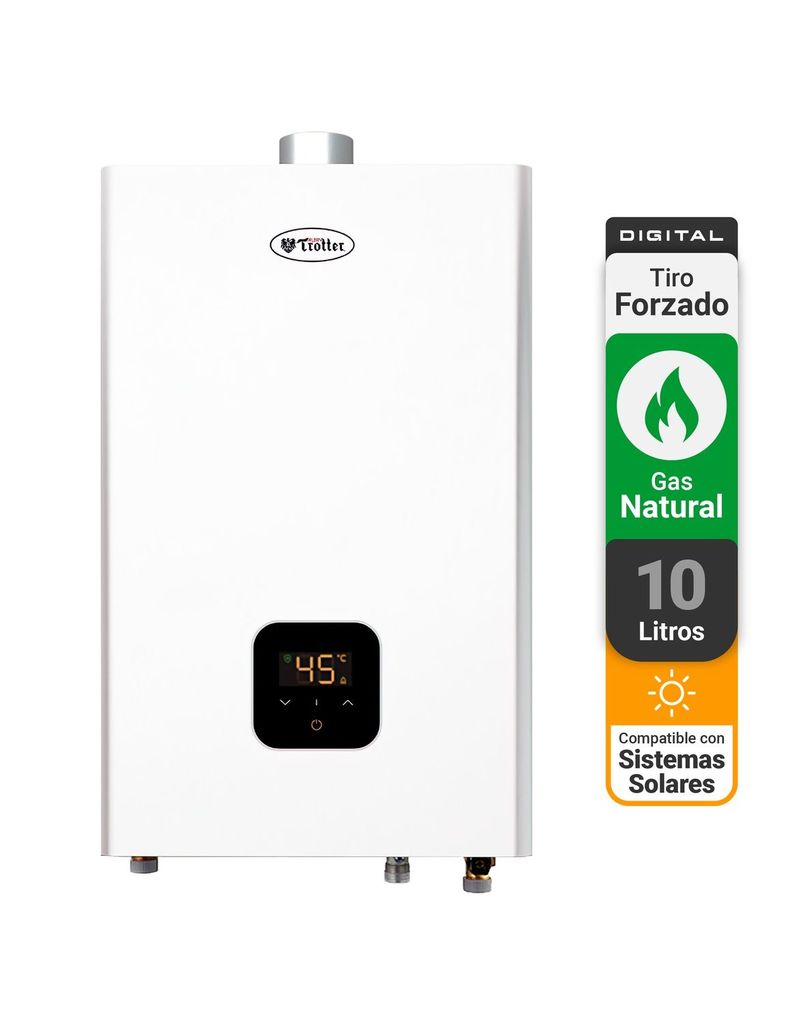 Calefont Tiro Forzado, Digital, 10 litros, Gas Natural-0