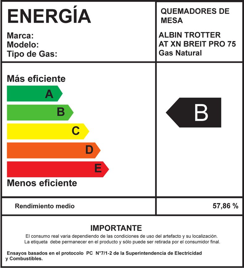 Encimera Breit Pro 75 Gas Natural-1