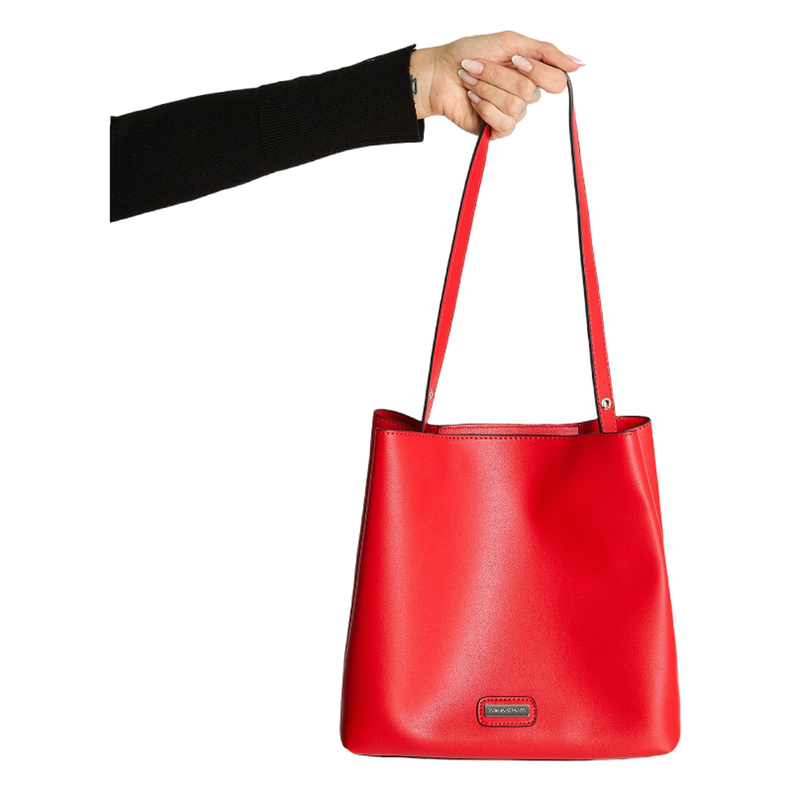 Cartera Rigida Con Un Strap Rojo-0