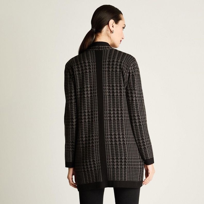 Tapado Tejido con Print Elegante