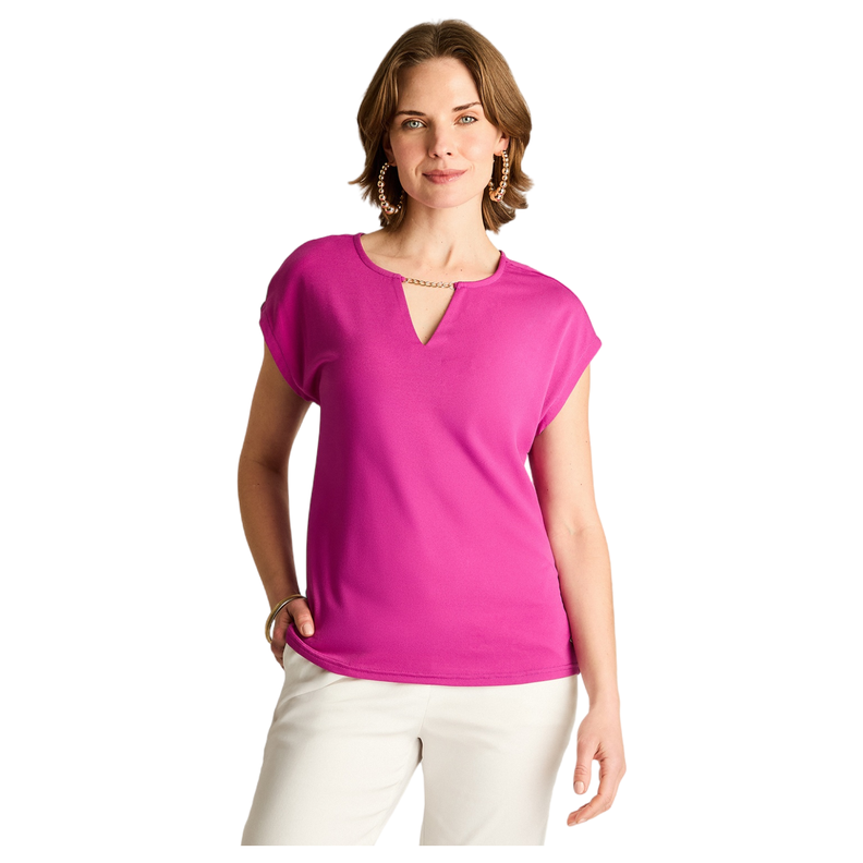 Polera Morado Elasticada