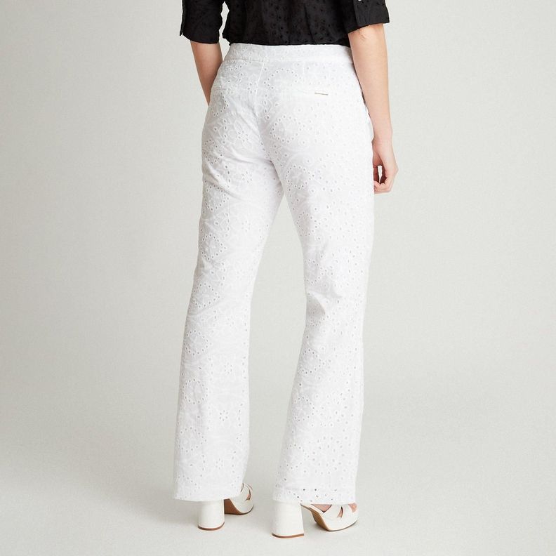 Pantalón Formal Broderie Blanco-1