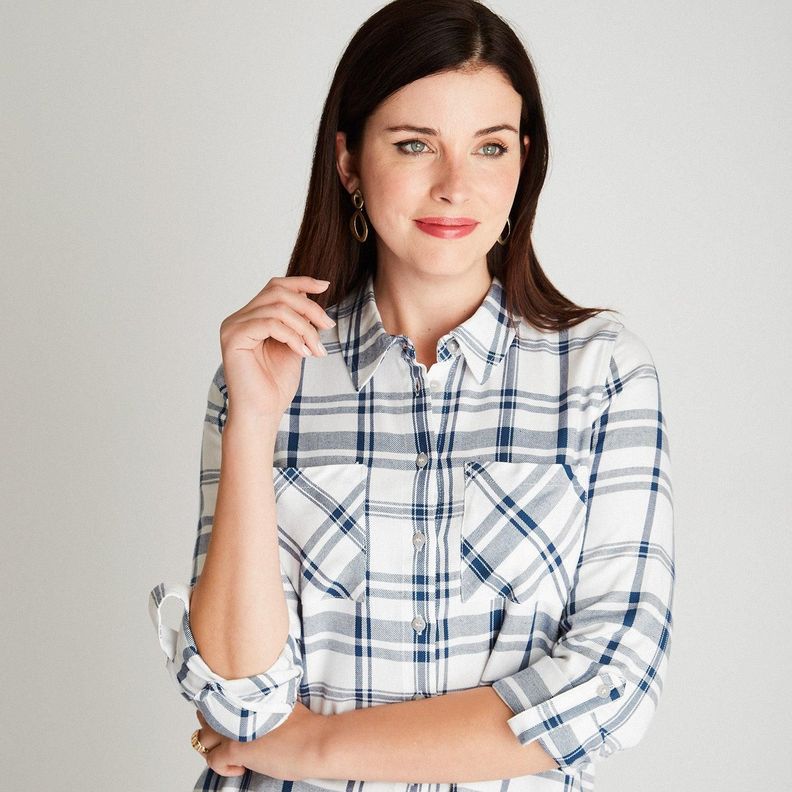 Blusa Índigo Cuello Camisero-2
