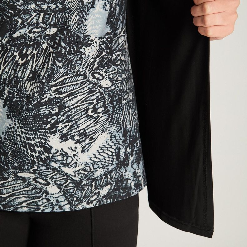 Polera Manga Larga Twin Set Negro-2