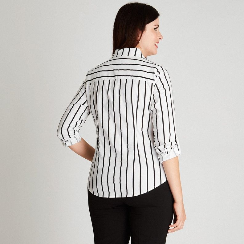 Blusa Negra Cuello Camisero-1
