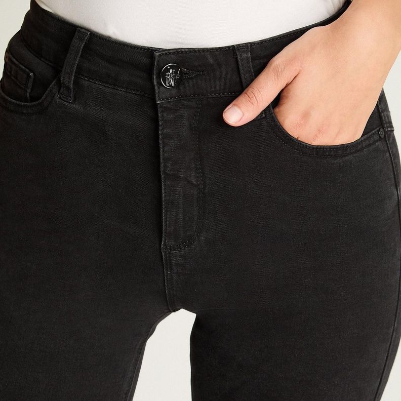 Jeans Recto 5 Bolsillos Negro-2