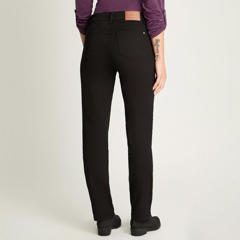 Jeans Recto 5 Bolsillos Negro-1