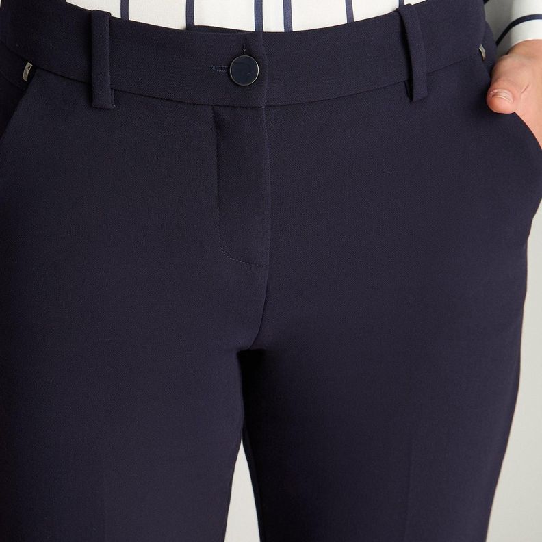 Pantalón Formal Recto Azul-2