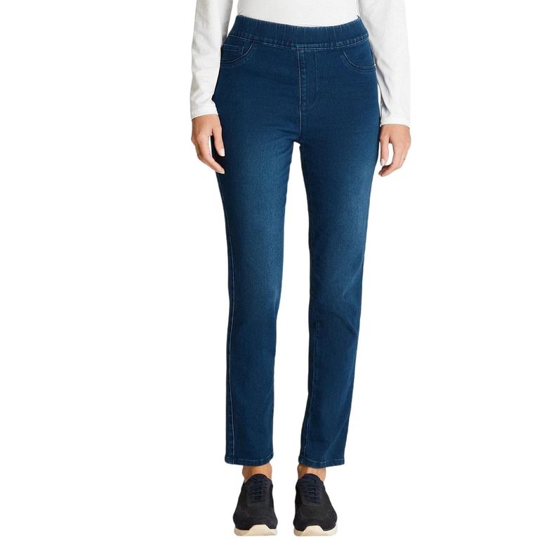 Jeans Slim Push Up Azul Medio-0