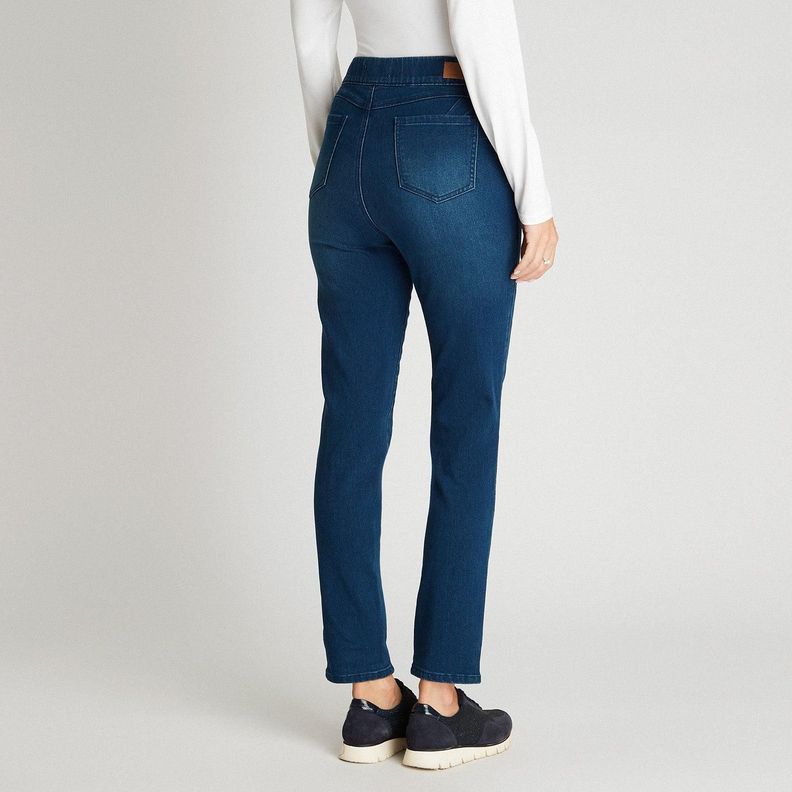 Jeans Slim Push Up Azul Medio-1