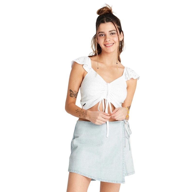 Polera Crop Broderie-0