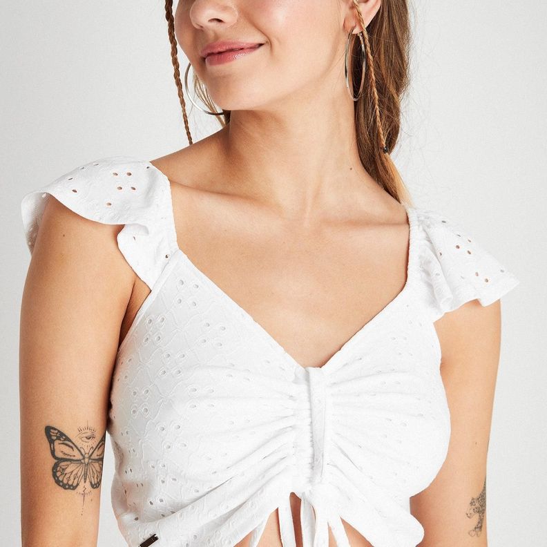Polera Crop Broderie-2