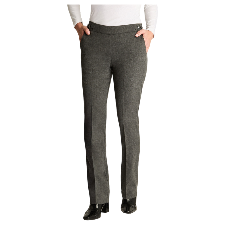 Pantalón Sastrero Con Cadena En Costados Gris-4