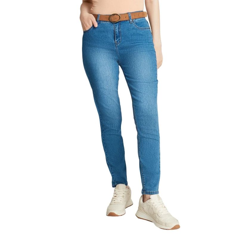 Skinny Jeans Con Cinturón-0