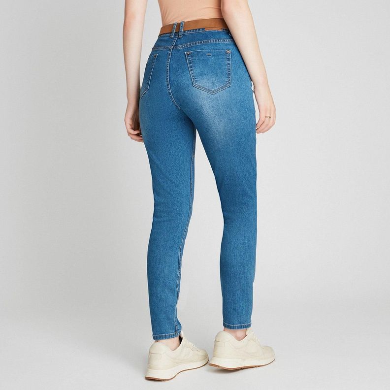 Skinny Jeans Con Cinturón-1