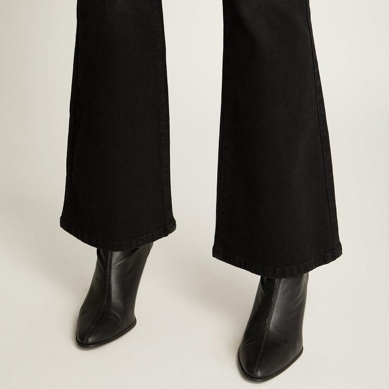Jeans Flare 5 Bolsillos Negro-1