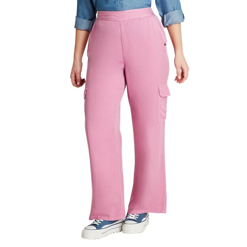 Pantalón Sport Lila Palazzo-0